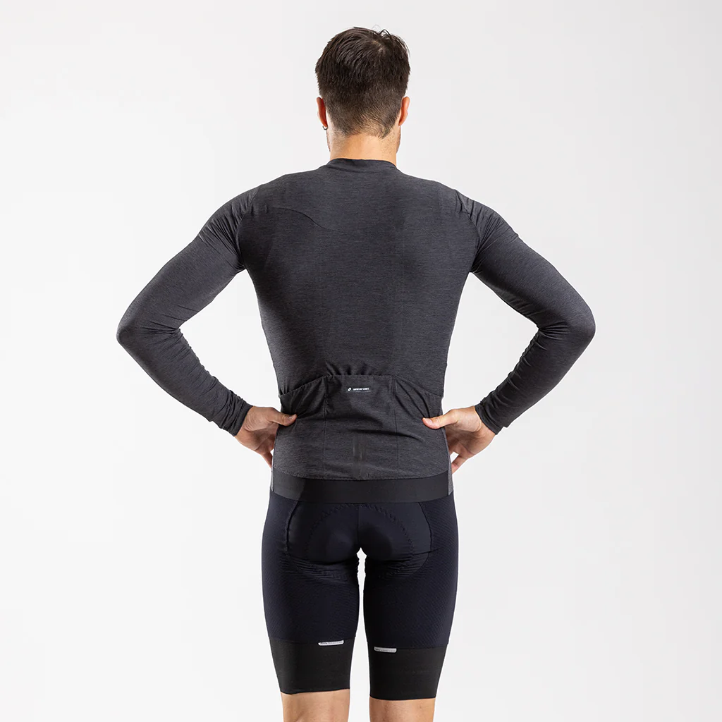 Men's Librio Long Sleeve Race Fit Jersey (Charcoal)