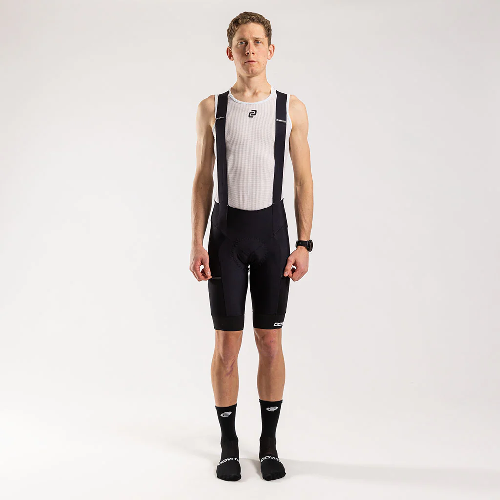Men's Cargo Bib Shorts (Black)