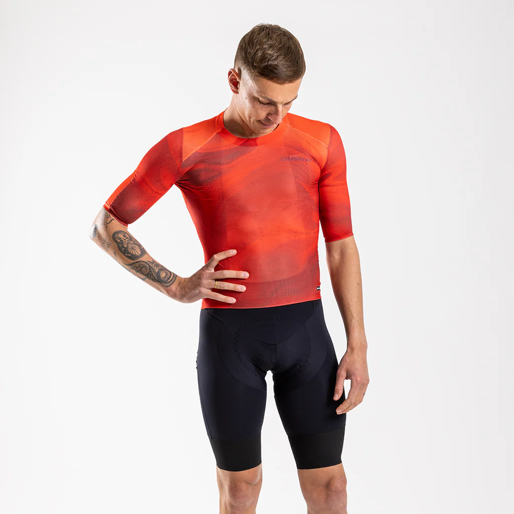 Men's Aeolis Zipperless Pro Fit Jersey (Red Swirl)