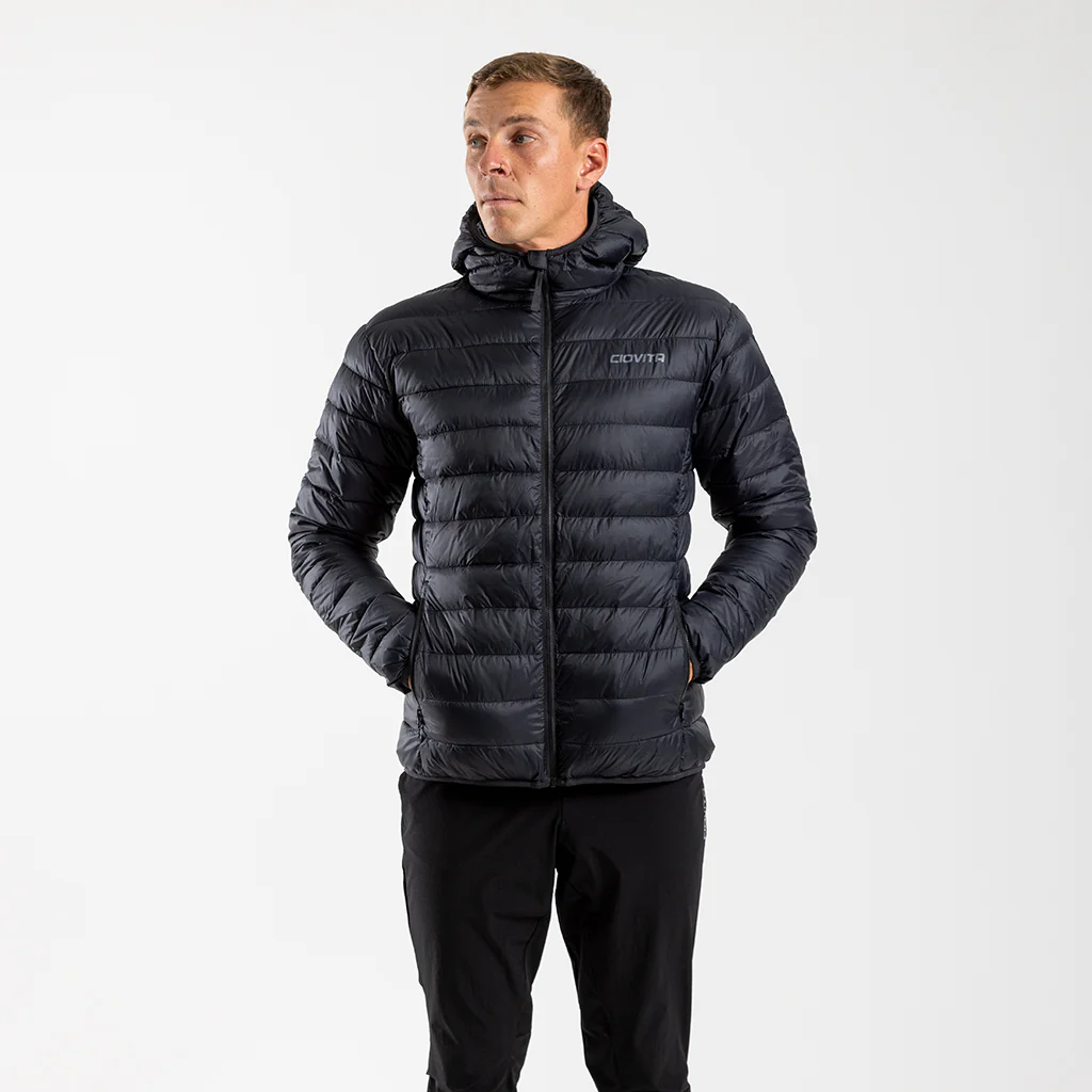 Men's Hooded Puffer Jacket (Black)