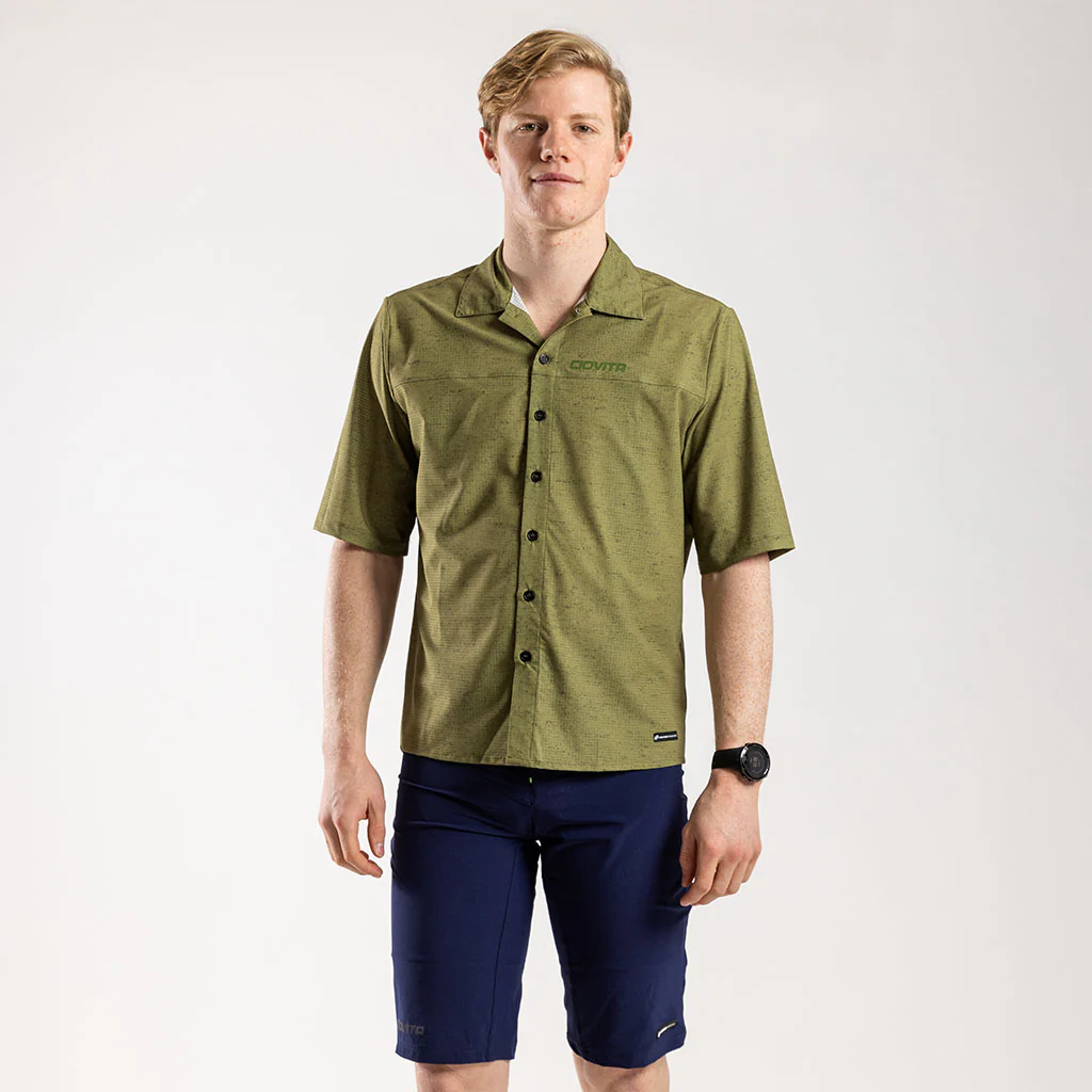Men's Short Sleeve Adventure Shirt (Olive Melange)