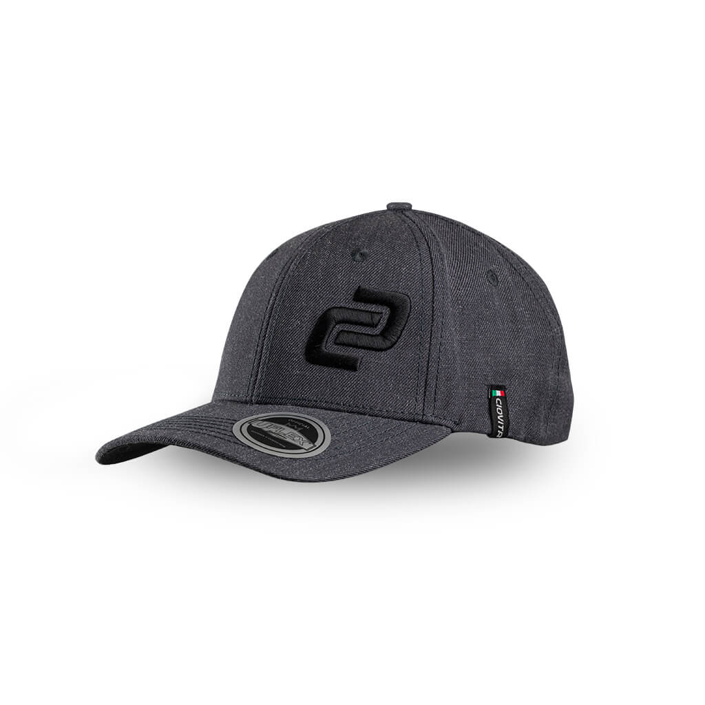 Charcoal Melange Curved Peak Snapback Cap