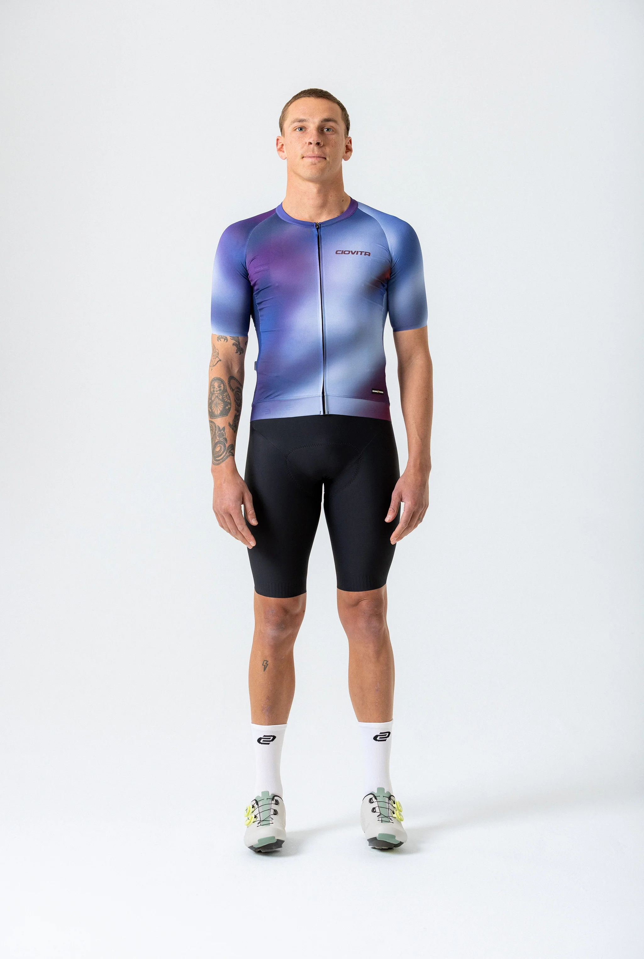 Men's Supremo Race Fit Jersey (Blue Aeris)