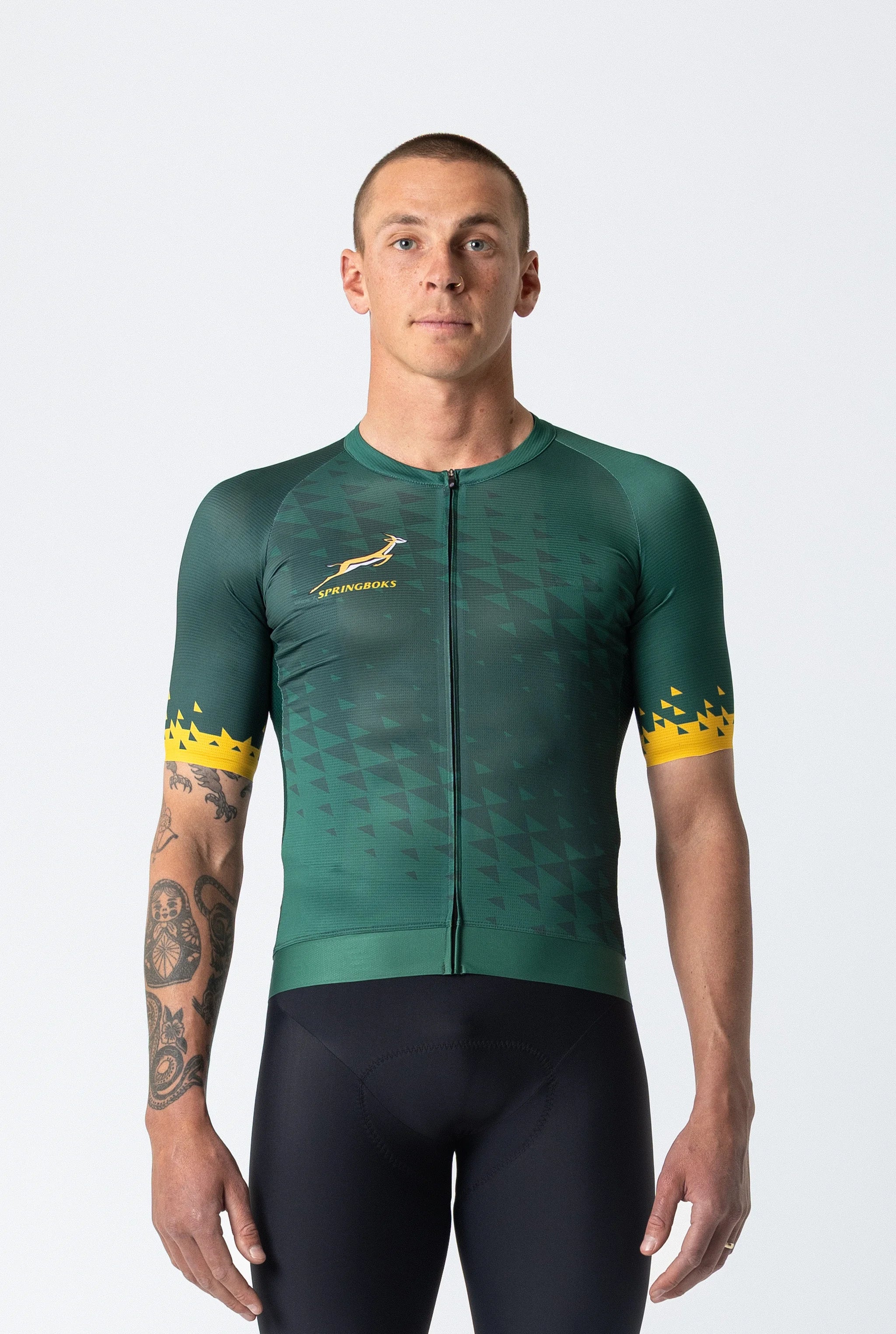 Men's Springboks Race Fit Cycling Top