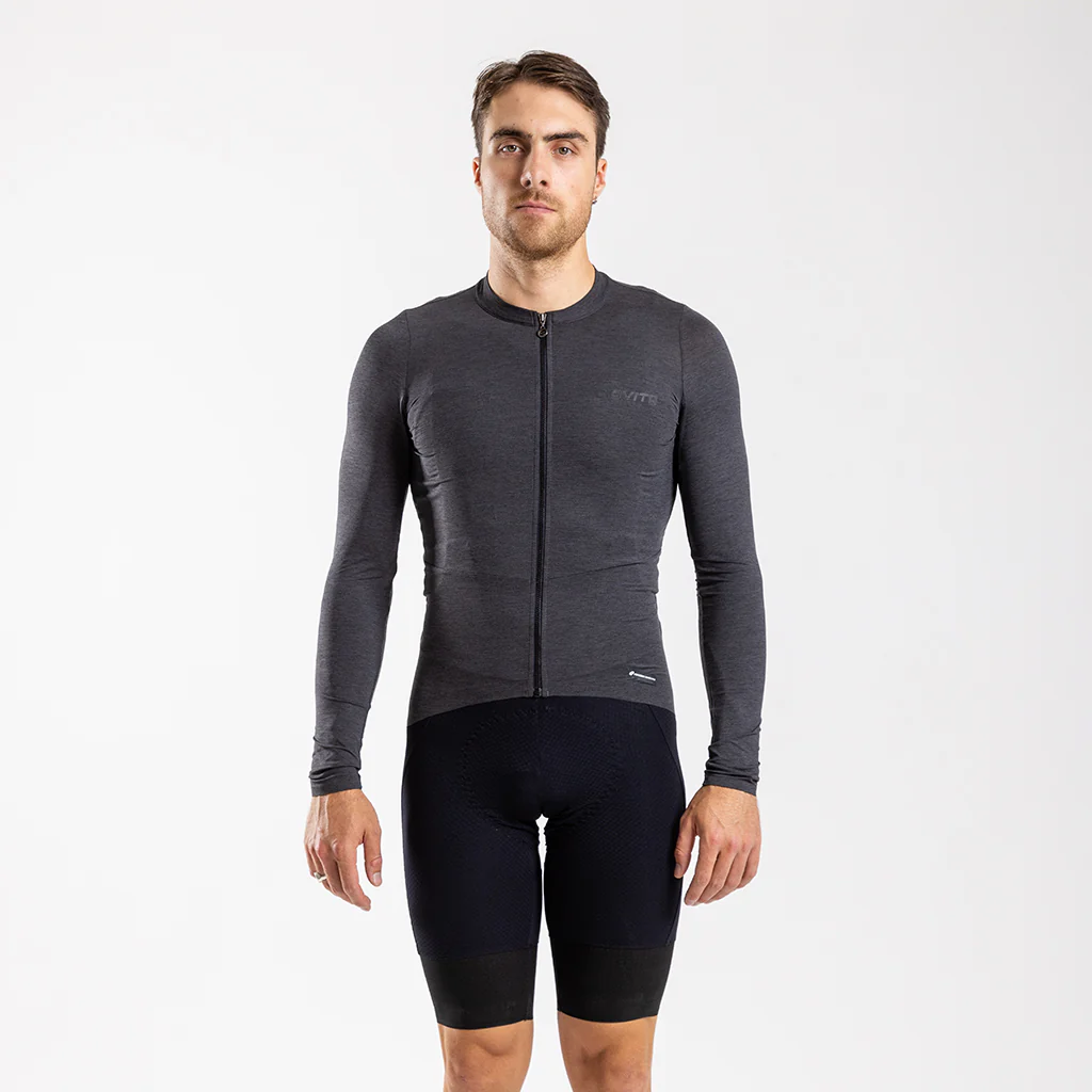 Men's Librio Long Sleeve Race Fit Jersey (Charcoal)
