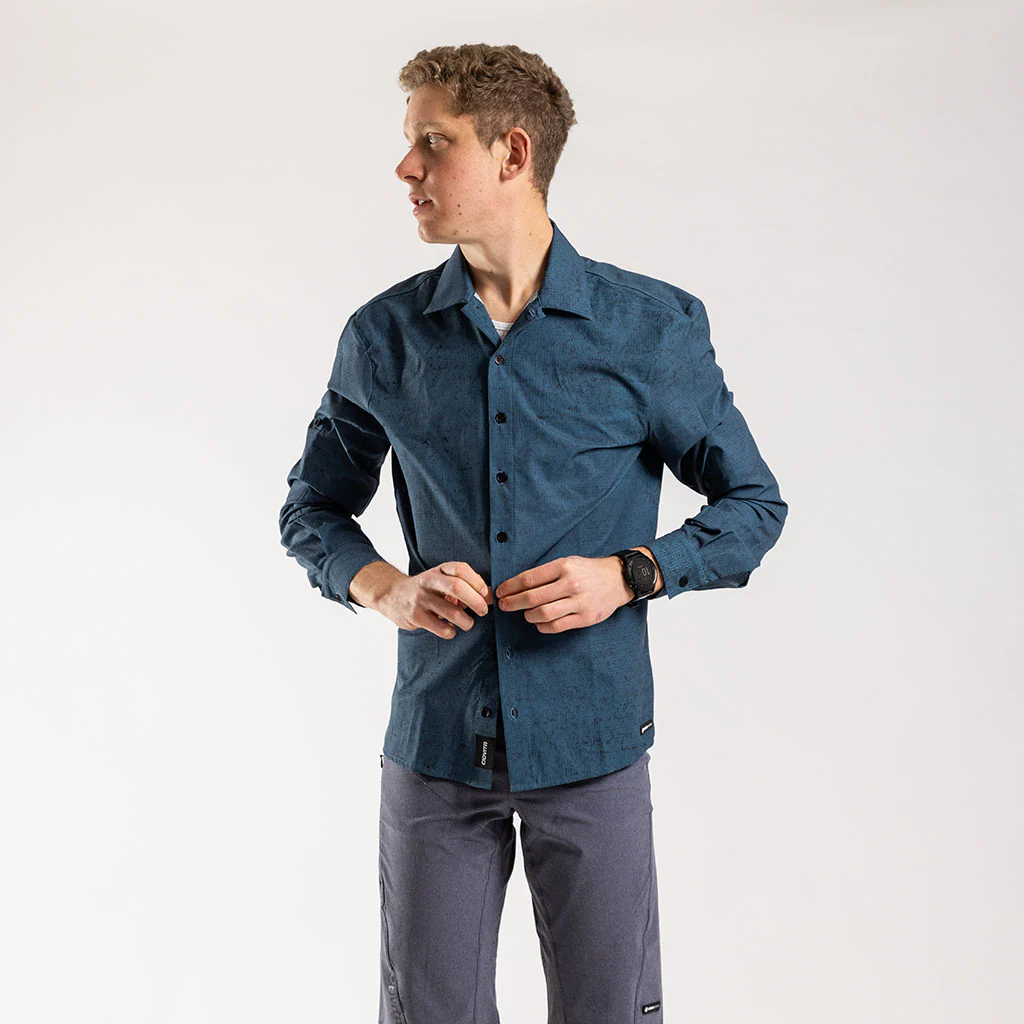 Men's Long Sleeve Adventure Shirt (Sea Melange)