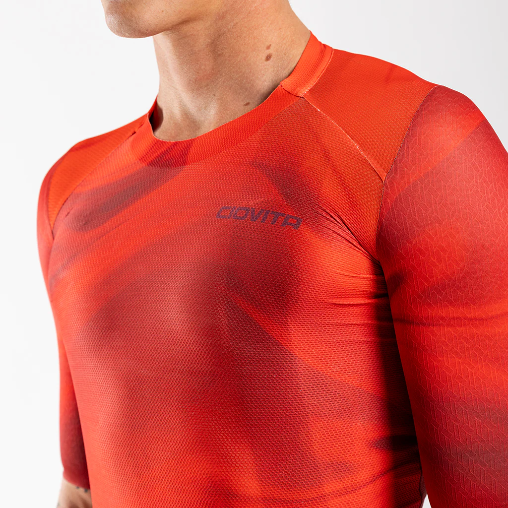 Men's Aeolis Zipperless Pro Fit Jersey (Red Swirl)