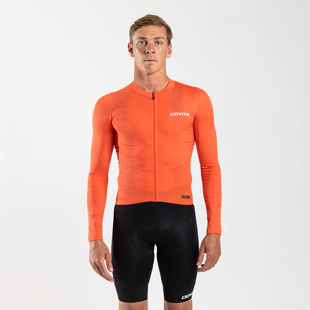 Men's Librio Long Sleeve Race Fit Jersey (Tangerine)