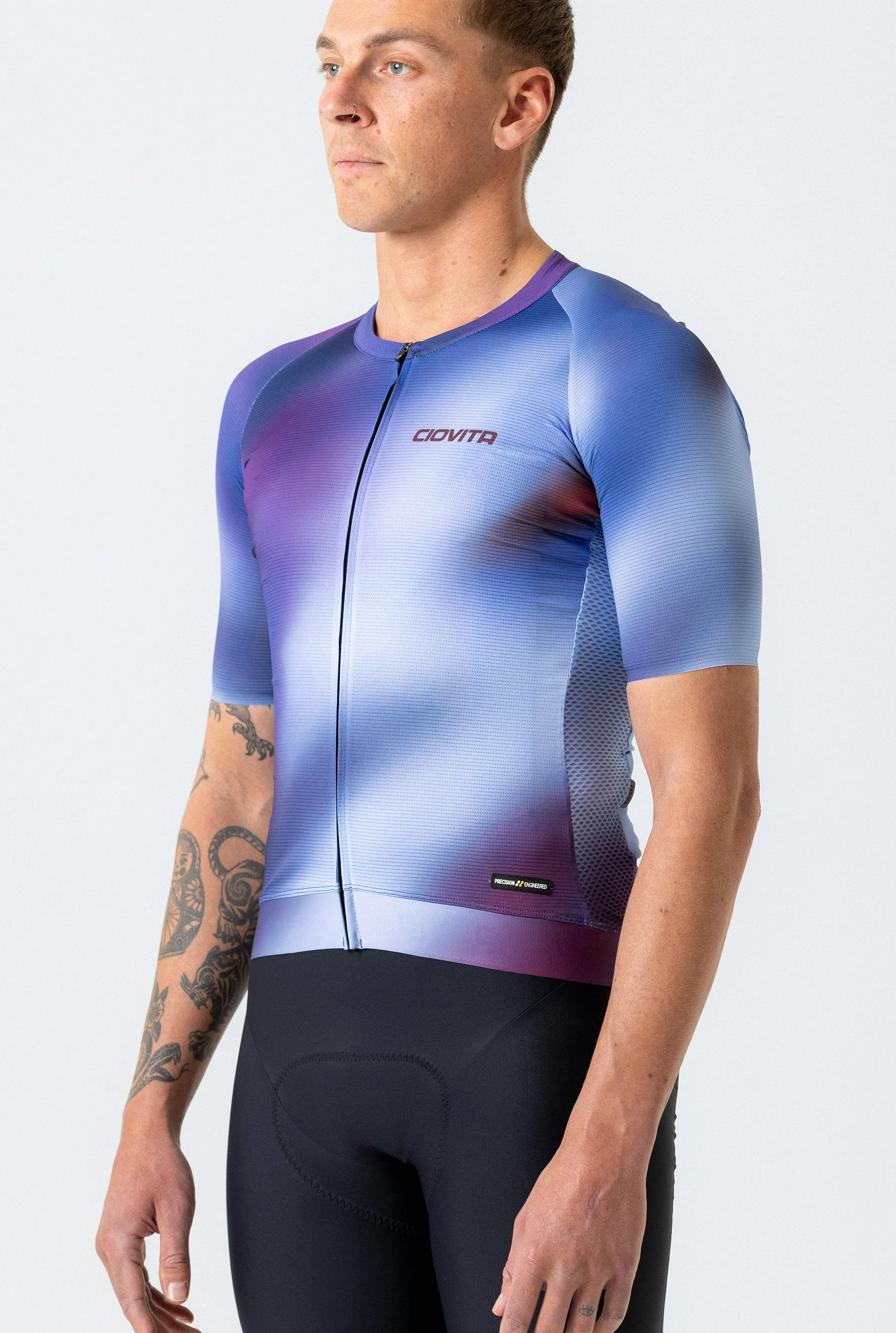 Men's Supremo Race Fit Jersey (Blue Aeris)