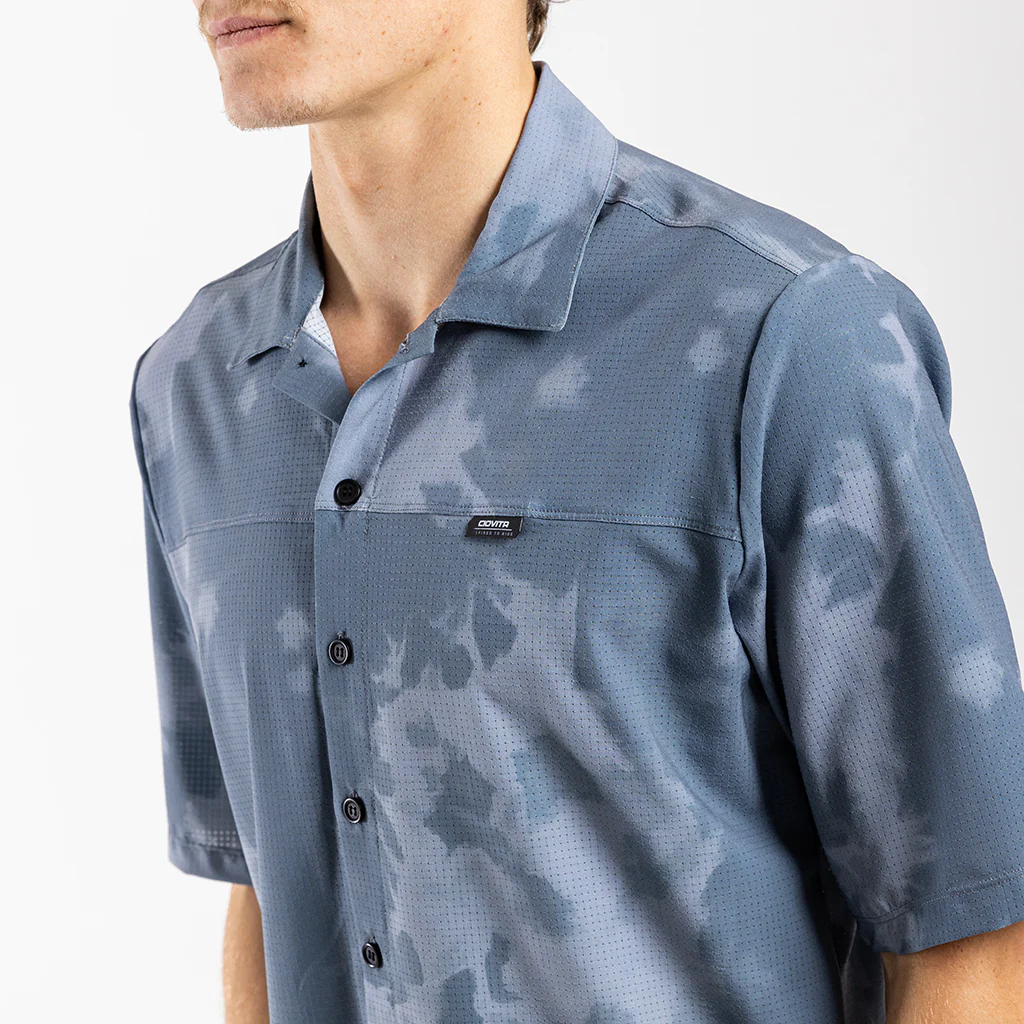 Men's Short Sleeve Adventure Shirt (Blue Elemental)