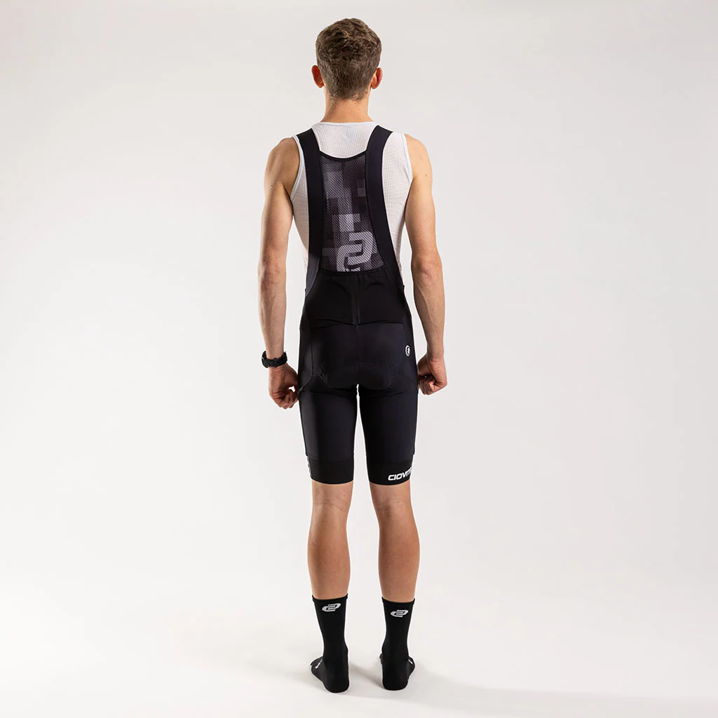 Men's Cargo Bib Shorts (Black)