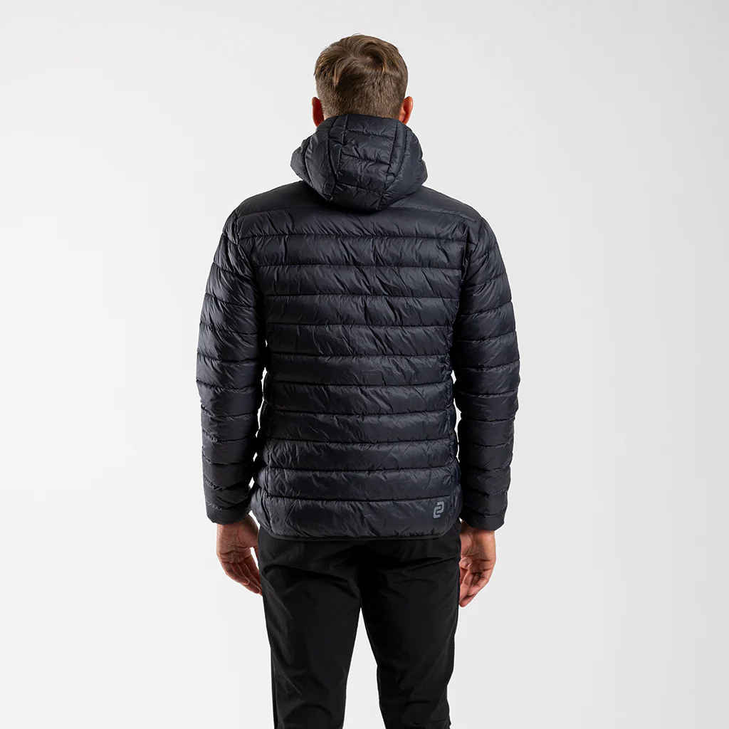 Men's Hooded Puffer Jacket (Black)