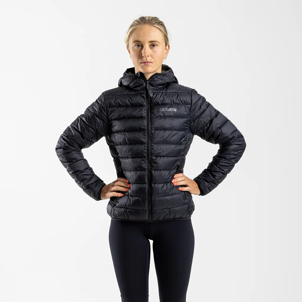 Women's Hooded Puffer Jacket (Black)
