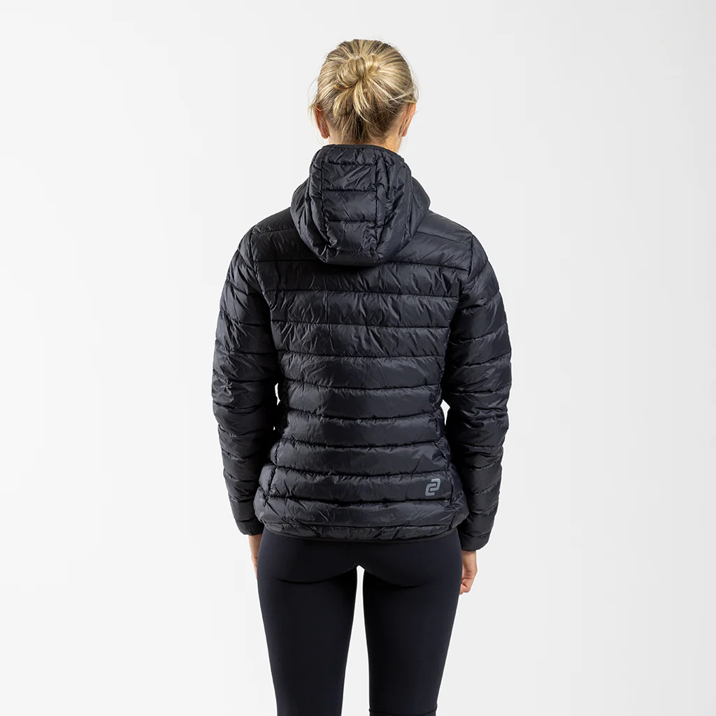Women's Hooded Puffer Jacket (Black)