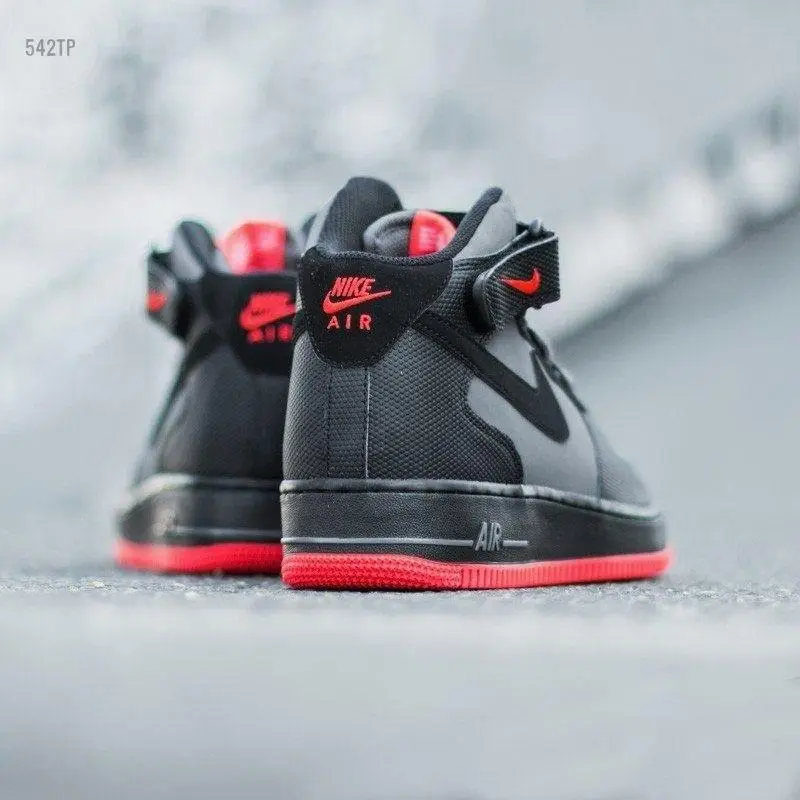 Black Grey Mid Sneakers