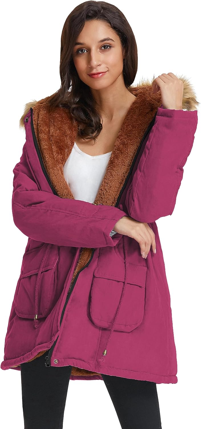 Winter Wool Women's Parka Jacket