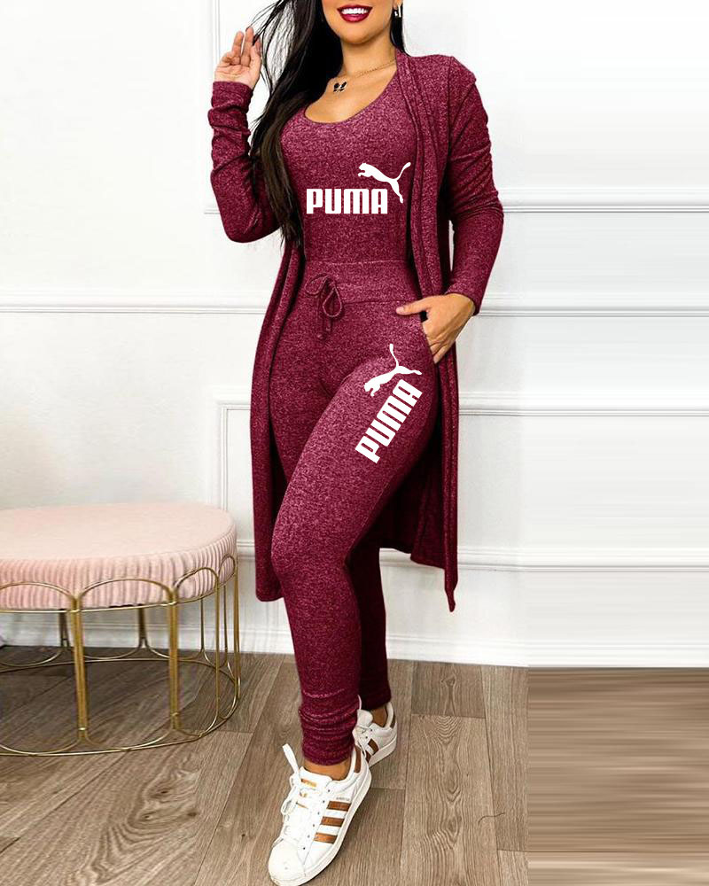 2025 Jarná a jesenná módna novinka dámska 3-dielna súprava ( Bunda + Vesta + Nohavice)