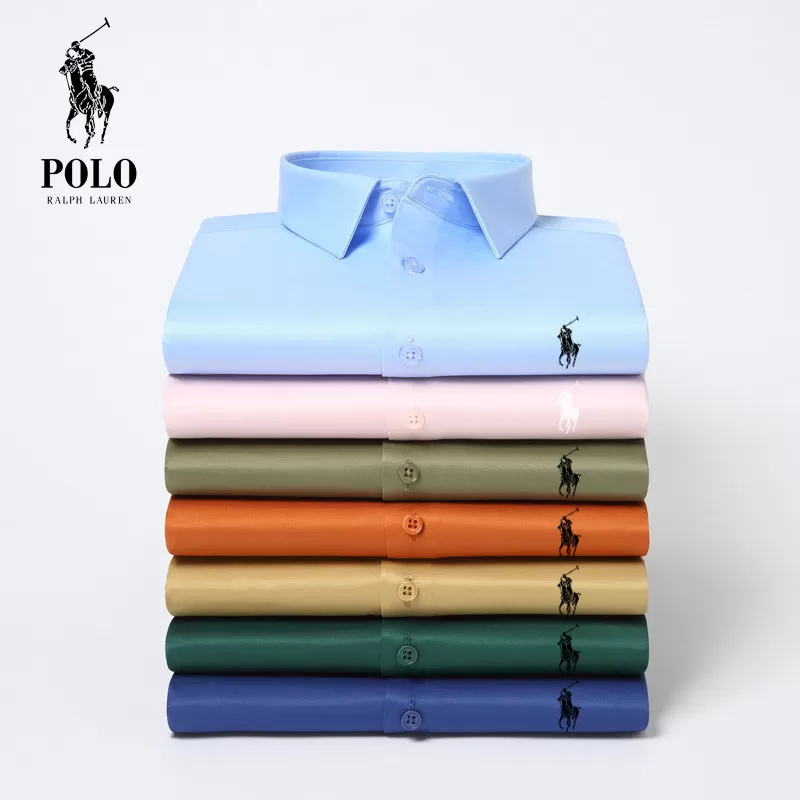 Men's Cotton Basic Denim Long Sleeve Shirt