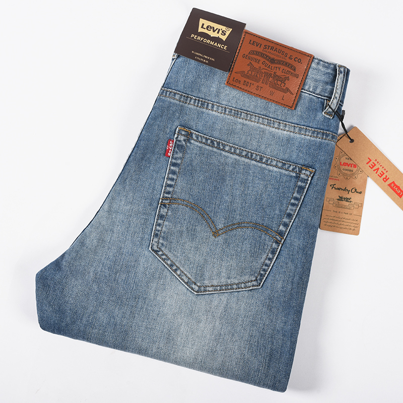 Super niska zniżka: kup 1 otrzymaj 1 gratis = 2 sztuki! stylowe nowe męskie dżinsy z prostymi nogawkami