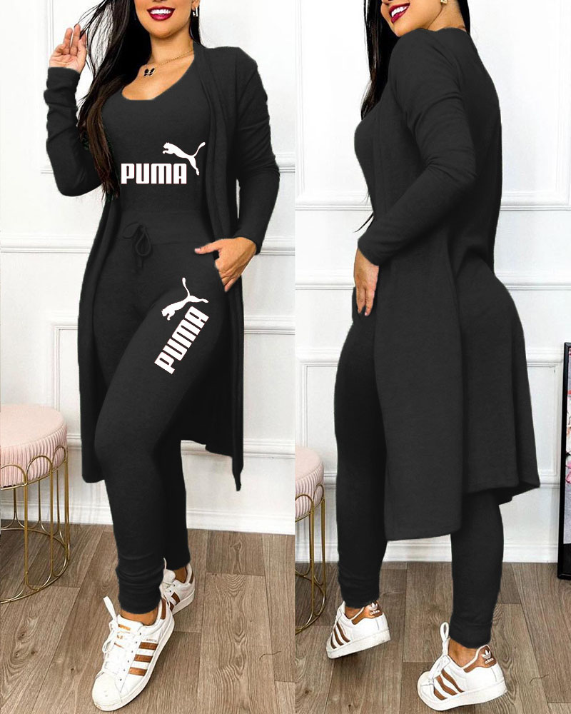 2025 Jarná a jesenná módna novinka dámska 3-dielna súprava ( Bunda + Vesta + Nohavice)