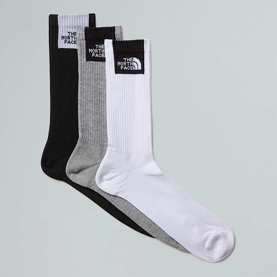 Multi Sport Fine Box Cushioned Crew Socks