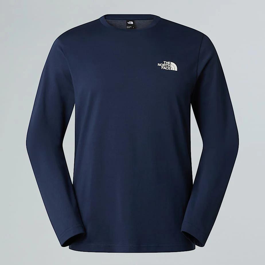 Men's Long-Sleeve Simple Dome T-Shirt