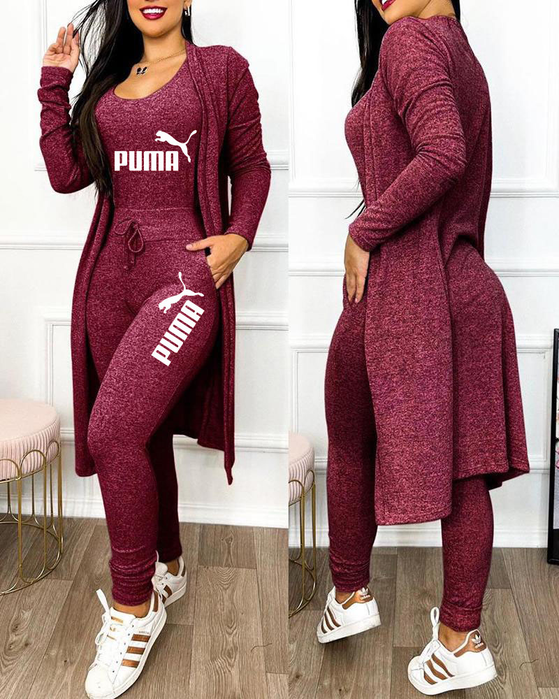 2025 Jarná a jesenná módna novinka dámska 3-dielna súprava ( Bunda + Vesta + Nohavice)