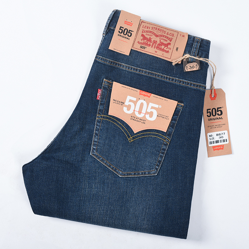 Super niska zniżka: kup 1 otrzymaj 1 gratis = 2 sztuki! stylowe nowe męskie dżinsy z prostymi nogawkami