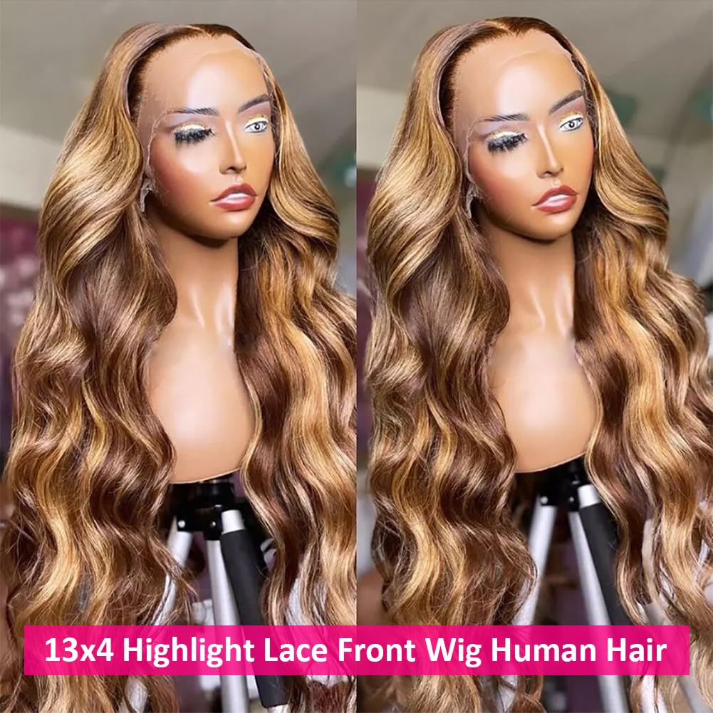 Pizazz 13x6 Body Wavy Lace Front Wig, Real Hair, 180 Density, HD Transparent Lace Front Wig, Women's Style 9A, Glue-Free Wig, Real Hair, Includes Baby Hair