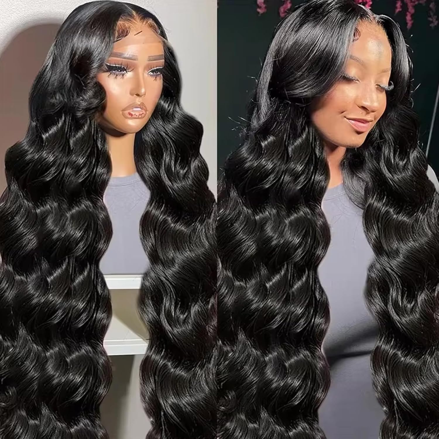13x6mm Lace Front Hair Wig, 180 Density, HD Lace Front Hair Wig, Pre-Pulled Glue-Free Wig, 26 Inch