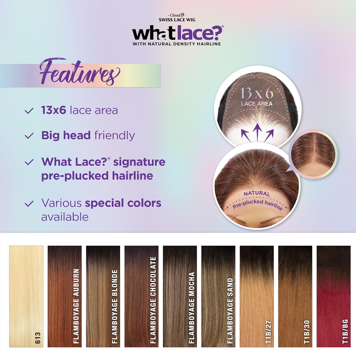 Sensationnel What Lace 13X6 Wig - Zelena Lacefrontal, hand-tied, glue-free synthetic, natural density pre-pulled hairline (FLAMBOYAGECHOCOLATE).