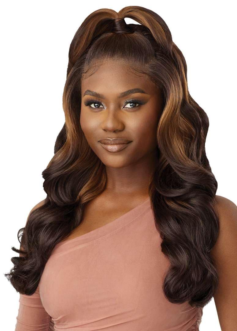 Outre Lace Front Wig - Perfect Hairline 13X6 - Atlas (3DR4/CHESTNUT OMBRE)