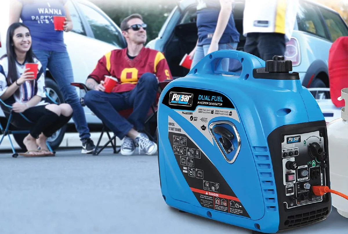 Unclaimed 2,200W Portable Dual Fuel Quiet Inverter Generator with USB Outlet & Parallel Capability, CARB Compliant, PG2200BiS