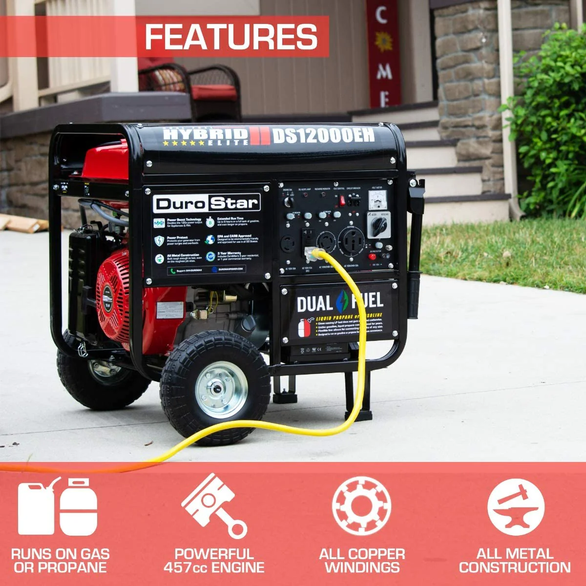 Duro Max DS12000EH Portable Generator
