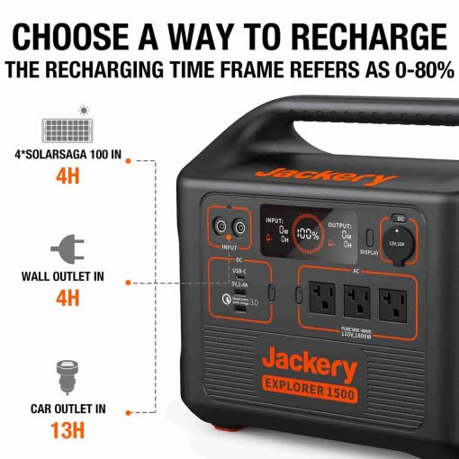 FLASH SALE – Jackery Explorer 1500 Portable Power Station
