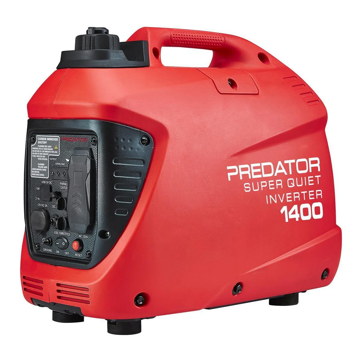 1400 Watt Super Quiet Inverter Generator With CO SECURE Technology