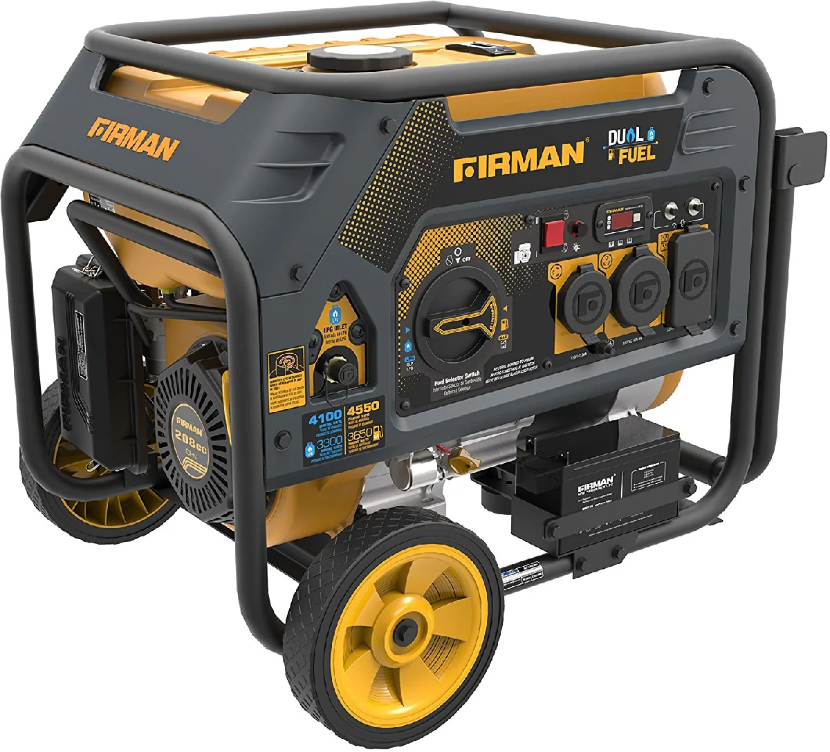 Firman Hybrid Series H03651 3650/4550 Watt Dual Fuel Generator