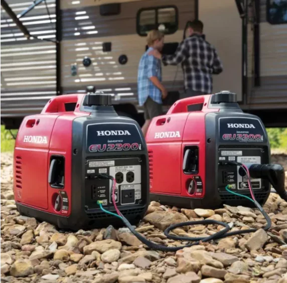 2200-Watt Recoil Start Gasoline Powered Inverter Generator with 20 Amp Outlet