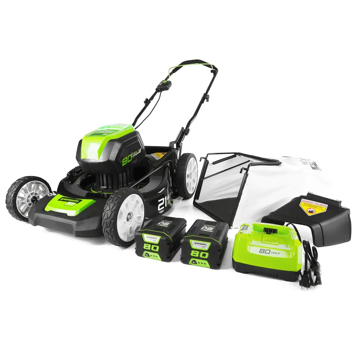 80-Volt 21-Inch 3-in-1 Cordless Lawn Mower Kit