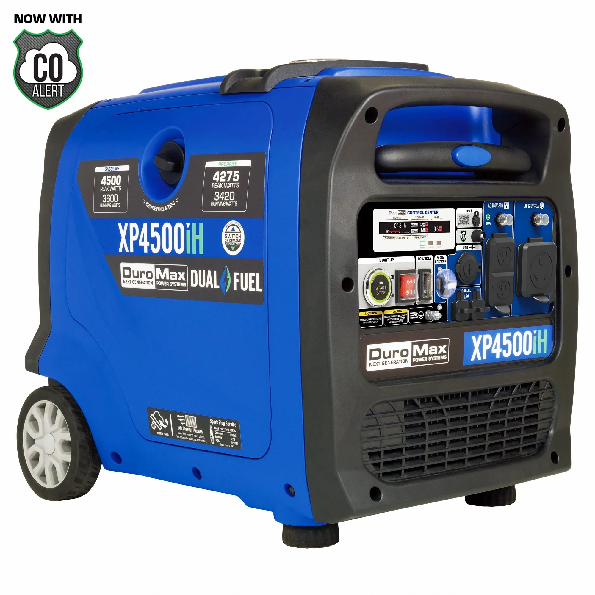 XP4500iH 4500-Watt 223cc Dual Fuel Digital Inverter Hybrid Portable Generator with CO Alert