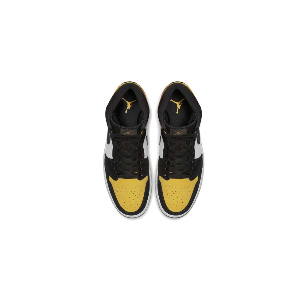 Air Jordan 1 Mid Yellow Toe Black 852542-071