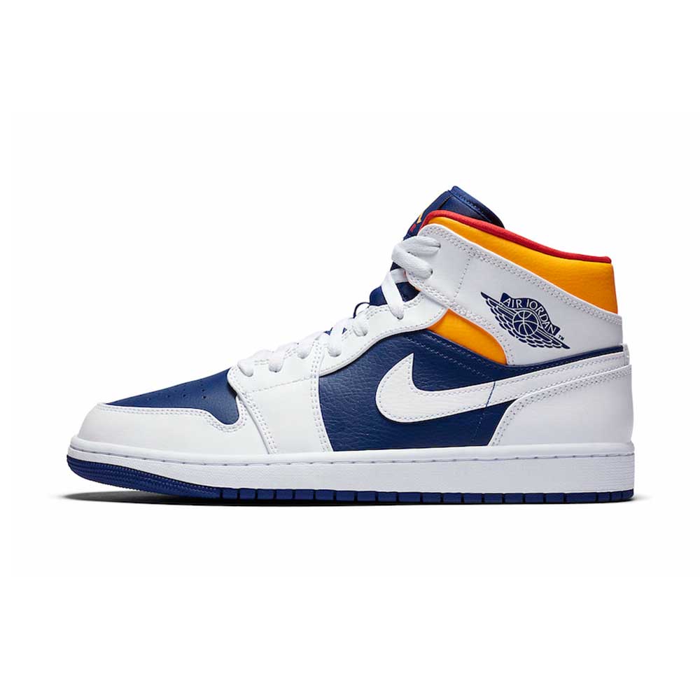 Jordan Air Jordan 1 Mid ‘White Deep Royal Blue’ 554724-131