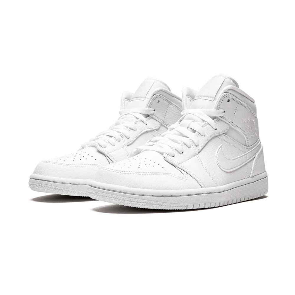 Air Jordan 1 Mid “Triple White” 554724-129