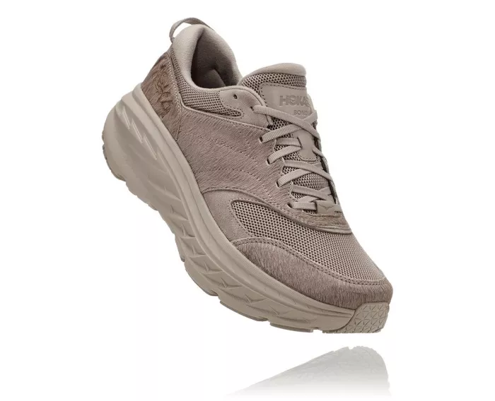 All Gender Hoka X Eg Bondi L - Simply Taupe Cow Hair