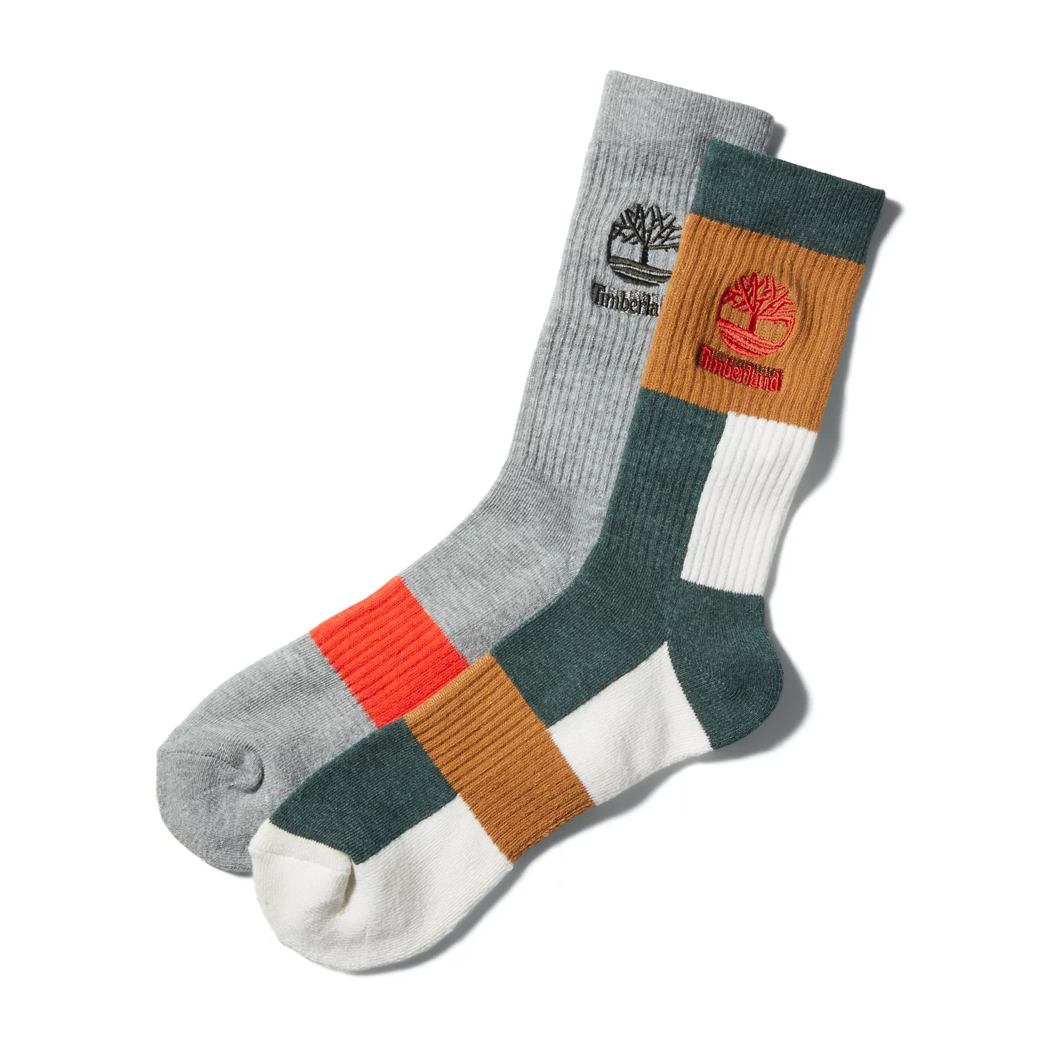Men's 2-Pack Colorblocked Sport Crew Socks