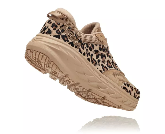 All Gender Hoka X Eg Bondi L - Sand Leopard Print