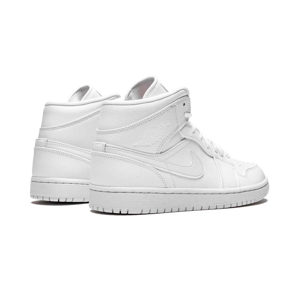 Air Jordan 1 Mid “Triple White” 554724-129