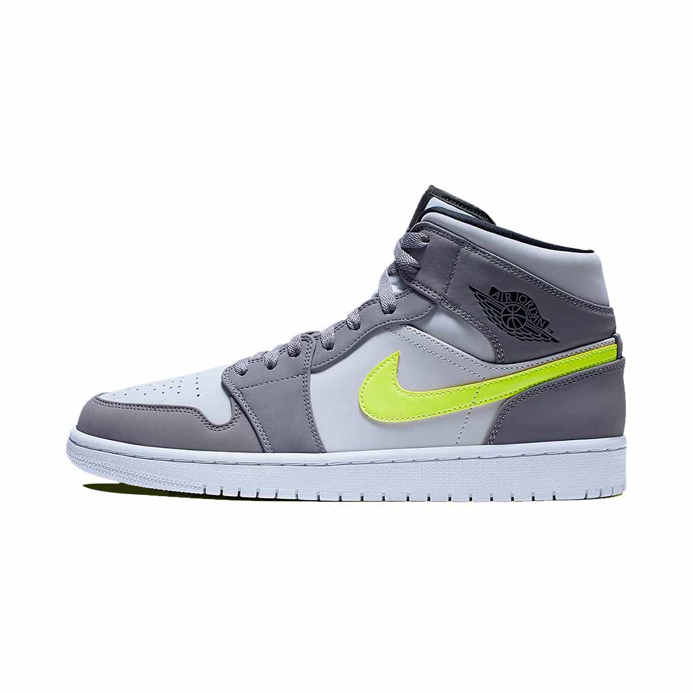Jordan Air Jordan 1 Mid ‘Grey Volt’ 554724-072