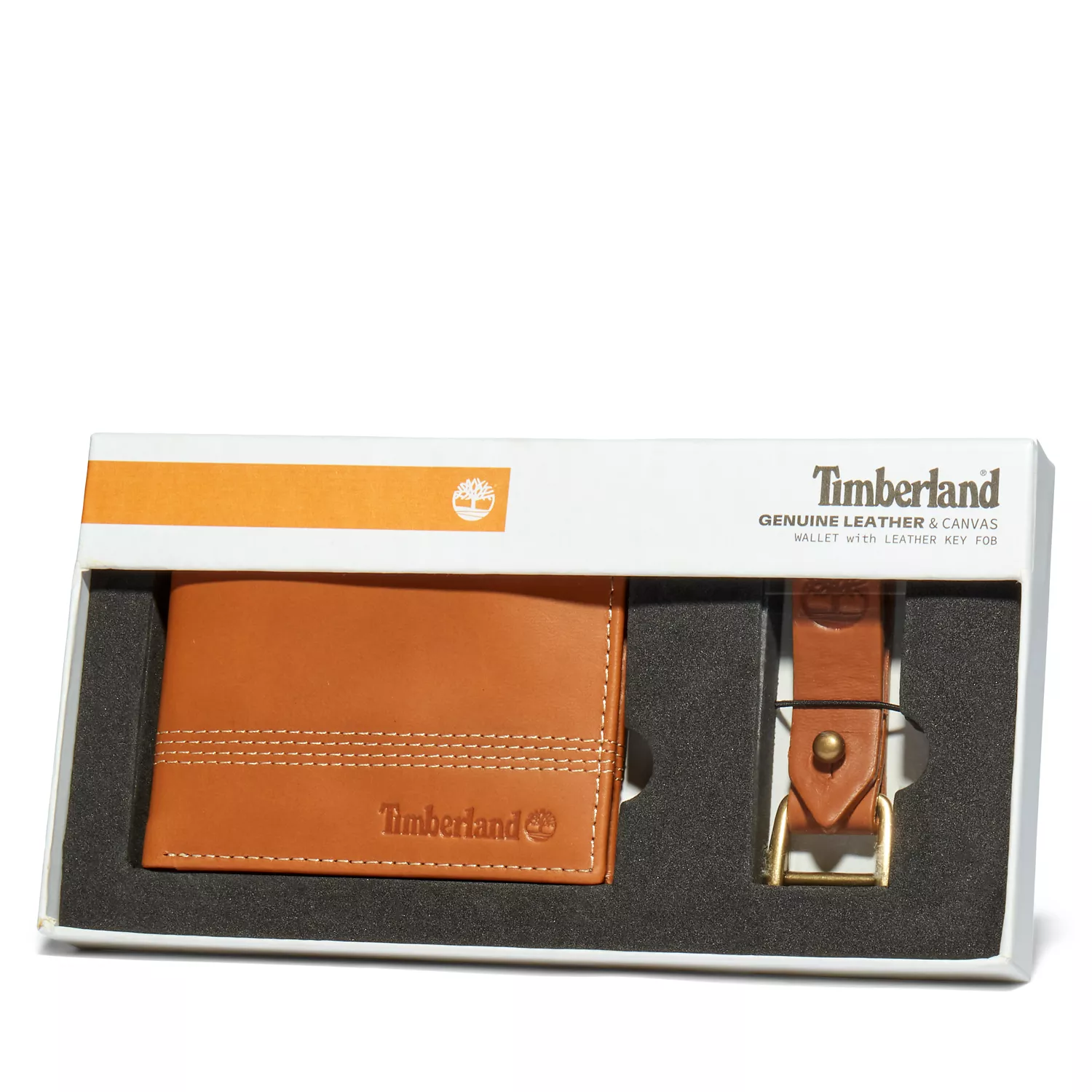 Men's Quad Wallet with Matching Fob Gift Set