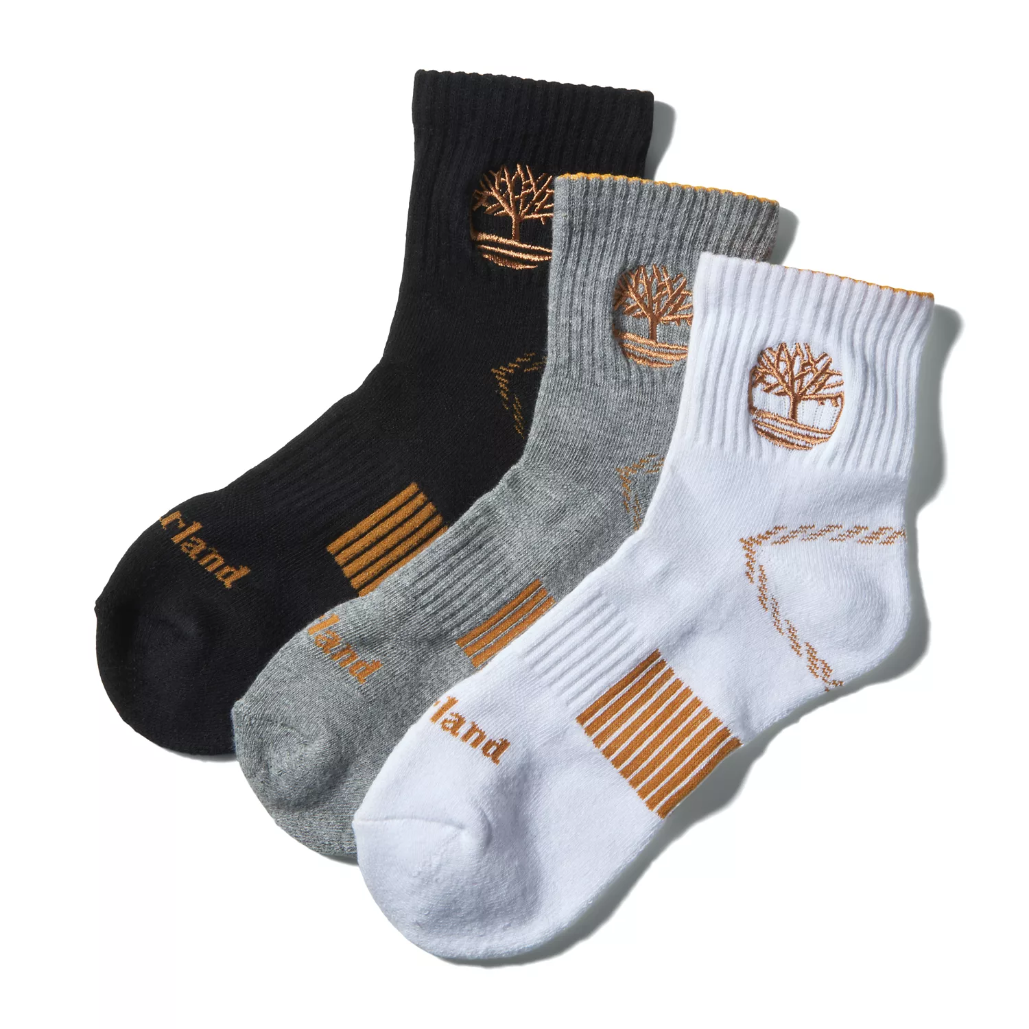 Men's 3-Pack Newmarket Village Logo Shortie Crew Socks